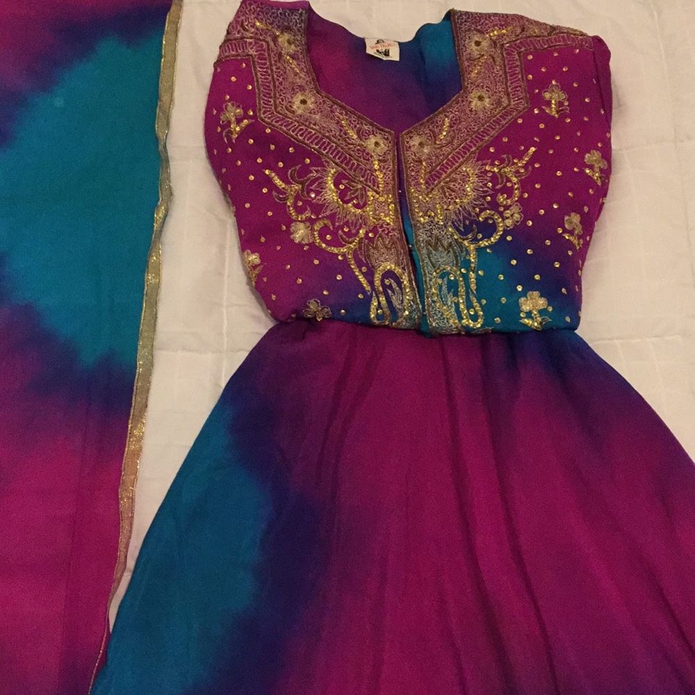 Vintage Indian Sari Palace Lengha Choli